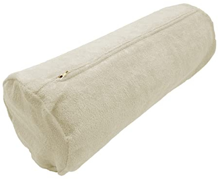 Kneer Nackenrollenbezug Frottee Reißverschluss für 15x40 cm Nackenrollen Farbe: Natur