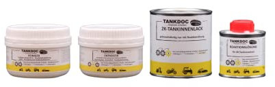 Tankdoc Tanksanierung Box 4-teilig für 9 Liter Tank Farbe Schwarz