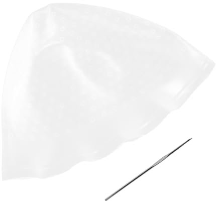 minkissy Gorro De Silicona Profesional Para Teñir Resaltar y Aplicar Glaseado Reutilizable Con Gancho Metálico