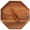 IQOUNIX Organic Wooden Tray, Cheese Board, Serving Platter, Charcuterie Boards, Serving Tray, 25 x 25 x 2 cm Wooden Serving Platter (1 Pack)