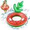 Bouée Piscine Gonflable Anneau de Natation Adulte, Bouée Gonflable Tubes de Piscine, Jouet Piscine Bouée Gonflable, Flotteur de Piscine Gonflable Cercle Natation pour Sports Nautiques, Vacances Plage