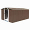 Vopese Caseta de jardín Metal marrón 257x392x181 cm Cobertizo de Jardín Exterior para Almacenamiento de Herramientas