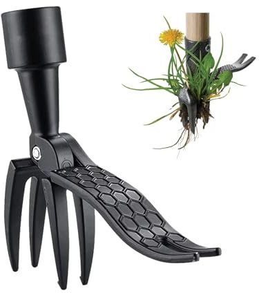 Generic Tête de désherbeur de pelouse debout de rechange manuelle en métal pour désherbeur de mauvaises herbes extérieur pelouse Noir