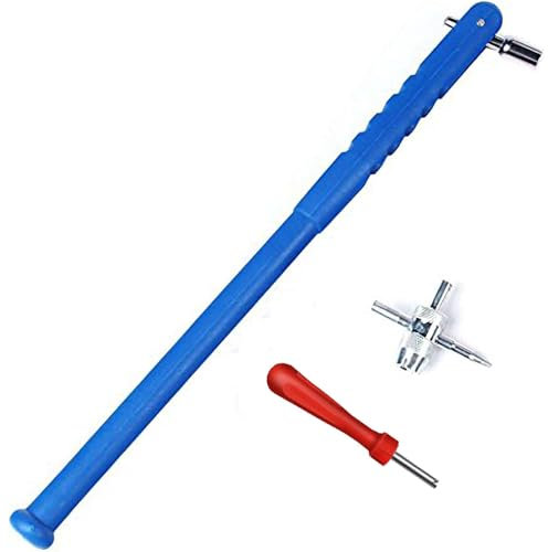 Reifenreparatur Ventilwerkzeuge Set, Ventilschaft Einziehwerkzeug, 4-Wege-Ventil Werkzeug, Ventileinzieher Autoventil Kunststoff-Reifen-Ventilheber Ventilkern-Entferner für Auto Motorrad Fahrrad, 3Stk