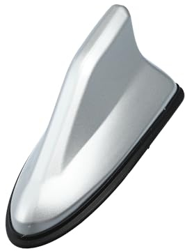 Partuto Shark Fin Car Roof Aerial Antenna Signal Antenna Silver Tone 1 Pc | Universal Car Roof Decorative Antenna, Shark Fin Shape, Signal Antenna, Silver Tone, Replacement