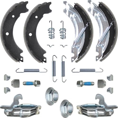 meinAnhängerersatzteil Komplettset Bremsbacken Bremsbeläge für Knott Bremse 20-2425/1 20-964/1 200x50mm