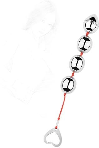 FFBHBLD Analkugeln Kugeln Analkette Analplug Buttplug Analdildo mit Kugeln und Ziehring Liebeskugeln Vaginal Stimulator Buttpluck Anus Masturbator Anal Sexspielzeug für Männer Frauen,Ø 35mm 4 Kugel
