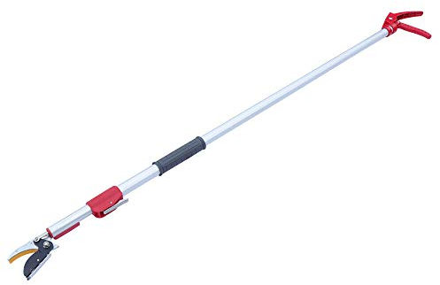 IEOWY Tijeras de podar telescópicas para árboles, Mango Largo de 1,2 a 2,2 Metros, Tijeras de podar de pértiga, Cortador Extensible