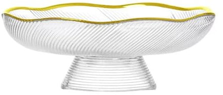 LIBANGRONG-888 Fruit Basket Fruit Plate Glass Fruit Plate Decorative Plates for Home Kitchen Hotel Restaurant Plates Fruit basket bowl(Medium)