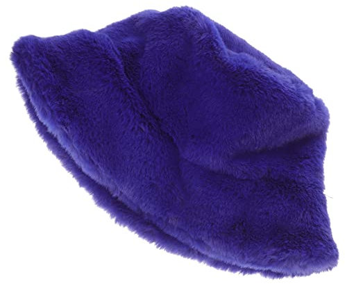 BESPORTBLE 1 Stück Warmer Fischerhut Mütze aus Kunstpelz Hut Fell hat Fischhut Rand partyhütchen skimütze ohrmanschetten Winteraccessoire warme Pelzmütze Bälle dekorative Hüte Violett