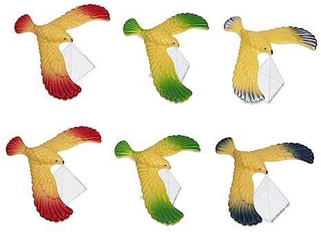 WEKAMOS 6piezas Juguetes De Pájaro De Cuerda para Niño Niña Divertidos y Portátiles Diseño Nostálgico Sin Batería Juguetes Infantiles para Interiores y Exteriores Colores Mixtos