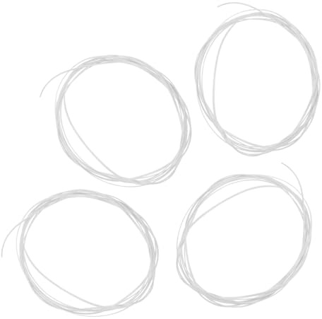 Milisten Einfassungsleisten für Akustik und Klassische Gitarren 1650 X 1 X 0,5mm Weiße Gitarren 4 Stück aus Kunststoff mit Einfacher Montage und Elegantem Design