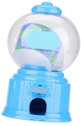SPYMINNPOO Mini Dispensador de Chicle para Niños, Máquina de Dulces de Plástico Portátil para Niños de Jardín de Infantes, ABS Resistente, Fácil de Usar, Hucha, Divertido Juguete para Refrigerios