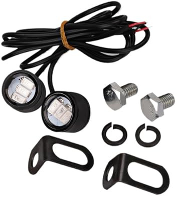 Indicador dirección Moto Indicadores LED De Luz De Motocicleta De 12V, Lámpara De Luz Trasera, Señales De Giro, Reemplazo De Accesorios Universales Genéricos Constantes Traseras