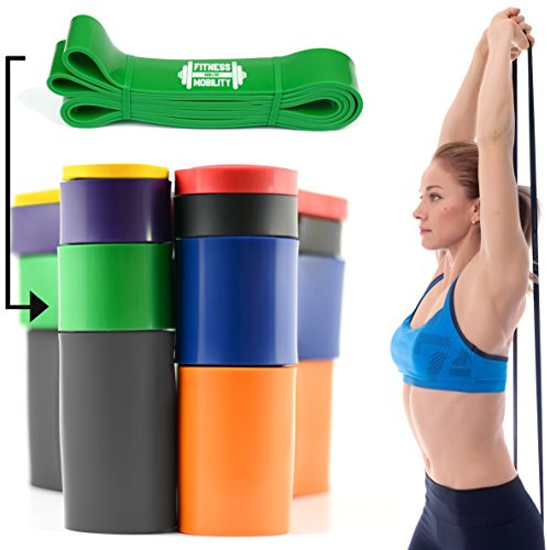 CKB LTD® Fitness Resistance Band SINGLE BAND | Widerstandsbänder | Fitnessbänder Trainingsbänder für Bodybulding Yoga Krafttraining Powerlifting & Fitness - Für Frauen und Männer geeignet, zur Unterstützung des Trainings und bei Klimmzügen, Calisthenics Gymnastik Pull-Up Klimmzughilfe | Professionelle Latex Widerstand Bänder