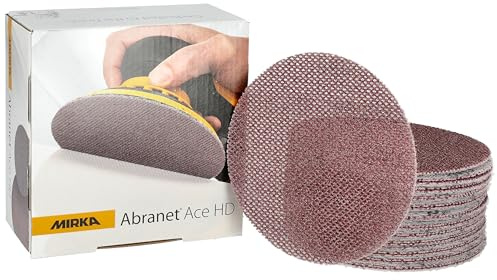 Mirka AH24102560 Lot de 25 disques abrasifs pour ponçage ABRANET Ace HD 150 mm Grain 60 Marron 150 mm