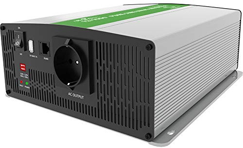 Offgridtec PSI sinus spänningsomvandlare 12 V eller 24 V till 230 V RS485 kommunikationsport (1 500 W)