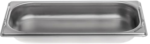 Allpax GN Behälter 1/3 Edelstahl - Höhe 40 mm - mit Griffe - geeignet für Chafing Dish, Bain Marie, Saladette