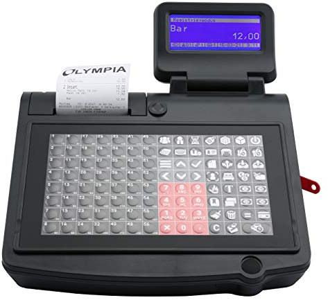 Olympia CM 985 Registrierkasse TSE 3 Jahren Lizenzlaufzeit GoBD/GDPdU-konform Schwarz