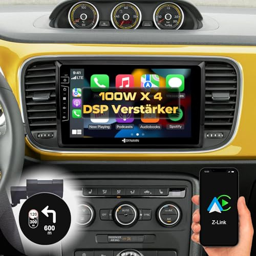 DYNAVIN Android Autoradio Navi für VW Beetle 2012-2018, 9 Zoll OEM Radio mit Wireless Carplay und Android Auto | Head-up Display | Inkl. DAB+: D9-36 Premium Flex