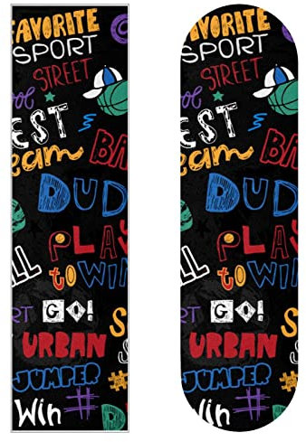 Basketball-Graffiti, 2 Stück, Skateboard-Griptape, Schleifpapier, Longboard, Aufkleber, Scooter, Deck, Sandpapier