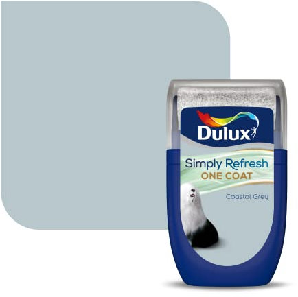 Dulux Simply Refresh One Coat Tester Paint - Coastal Grey - 30ML