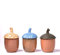NENBOLEC 3pcs Plato de Caramelos Dulces Tarro de Galletas Bisuteria Figura Decorativa Modern Escultura Arte Interior Regalo Estatua Cerámica 12cm