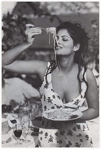 Schauspieler Sophia Loren Leinwand-Poster Drucke Wandkunst Gemälde Wohnzimmer Schlafzimmer Dekoration Schwarz-Weiß-Wanddekoration Vintage-Heimdekoration Bild Kunstwerk, ungerahmt,70x90cm