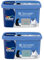 Dulux Valentine Peinture Si Simple Peinture Intérieure Toutes Pièces Satin - Peinture Murs et Plafonds, Portes et Plinthes - Lot de 2 - Couleurs : Le Gris Foncé & Le Bleu 2,5 L