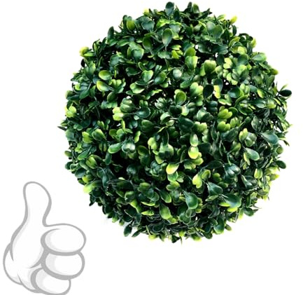 ATYUJKB Garden Spheres Large Outdoor Round Dia 15cm, Artificial Plant Topiary Ball Extra Large, Faux Boxwood Decorative Balls, Decorative Plant Ball Decor Artificial Grass Ball