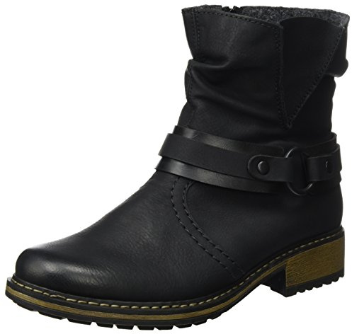 Rieker Damen Z6881 Stiefeletten, schwarz 00, 39 EU