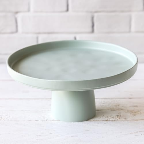Home of Cake Tortenplatte mit Fuß Puro Medium Pastellgrün Matt Ø 27 cm