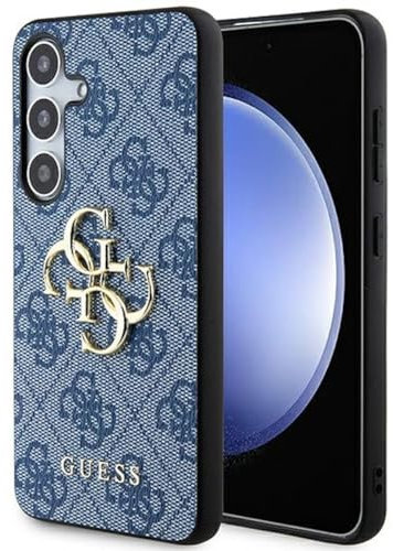 Guess GUHCS24M4GMGBL Hülle für S24+ S926 Blau hardcase 4G Big Metal Logo