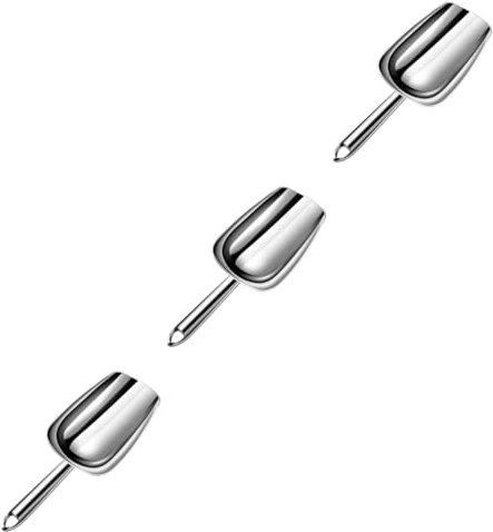 Cabilock 3 Pezzi Paletta Per Ghiaccio Pala Da Cucina Multiuso in Acciaio Inossidabile Per Ghiaccio Tritato Caramelle Noci Farina Uso Domestico Ristorante