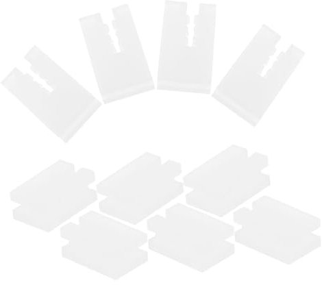 BELLIFFY 10Pcs Radiator Protective Cover Hooks Plastic Radiator Bracket Sleeves White Heat Protector for Mounting Protection