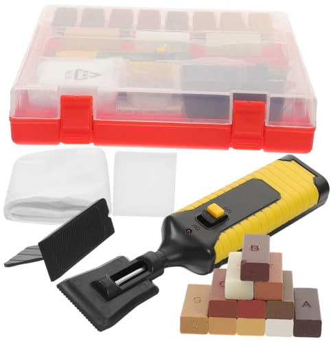 VOSAREA Laminate Floor Repair Kit Wood Scratch Remover Wood Wax Block for Kitchen Floor Damage Repair and Furniture