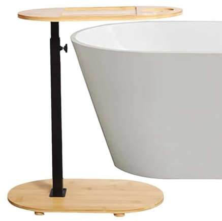 Soporte De Mesa Para Bandeja De Baño - Mesa De Bañera De Hidromasaje Autoportante Multifuncional, Soporte De Mesa Para Baño Ajustable | Mesa De Baño Antideslizante Para El Máximo Relax, Ide