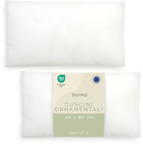 Blumtal Kuddfyllning 40 x 80 cm – kuddfyllning 40 x 80 cm Oeko-Tex certifierad – kuddfyllning 40 x 80 cm polyester – kuddfyllning 40 x 80 cm tvättbar – kuddfyllning 40 x 80 – kudde