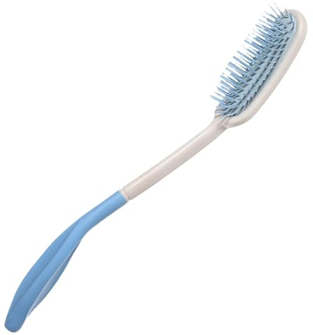 Qfdiwr Pettine a manico lungo, spazzola per capelli a manico lungo | pettine morbido a manico lungo, spazzola per capelli da donna