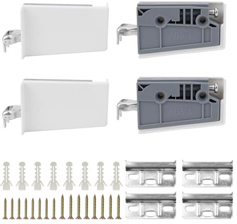 KXVXXV Set di Attaccaglie per Pensili Pesanti, Capacità di Carico 150 kg, Piastra Supporto Armadio Guida a Parete per Supporto Armadio Armadi da Cucina