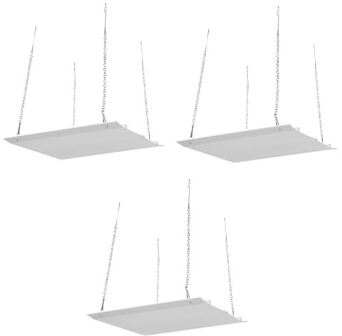 Ciieeo 3 Pièces pare-brise air conditionné bureau Accessoire polyvalent grille de ventilation central radiateur plafond déflecteur d'air bouclier déflecteur de climatiseur abdos blanche