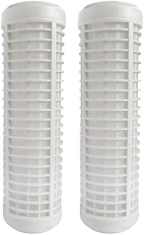 AQUAWATER - 104986 - Cartouche de filtration Nylon lavable 50µ - Pour bol de taille standard 10, pour filtrer les impuretés de l'eau de la maison - Durée de la cartouche : 12 mois (Lot de 2)