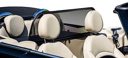 Aperta Windschott passend für Mini Cooper Cabrio (2009-2014) R57 100% Passgenau OEM Qualität Schwarz Windstop Windabweiser