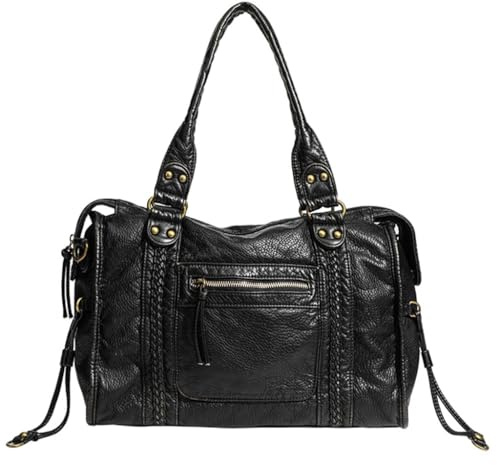 Retro-Designs PU-Leder-Umhängetasche, lässige Umhängetasche mit mehreren Fächern für Mode-Enthusiasten, R