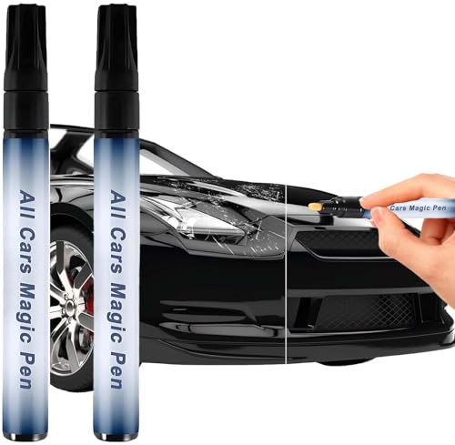 Tbczvx 2 Pcs All Cars Magic Pen, Car Scratch Remover Pen Magic Pen for Car Scratches, The Magic Pen all Cars Quick Fix for Scratches and Paint Damage Easy to Use, Fits Many Car Colors