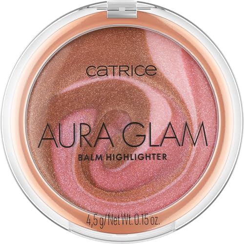 Catrice Cosmetics Aura Glam Balm Highlighter baume illuminateur, résultat instantané, luminescent, chatoyant (45g)