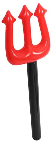 Cabilock Fourche Diable Gonflable Rouge Accessoire pour Cosplay et Fêtes Facile à Transporter Parfait pour Halloween et Événements