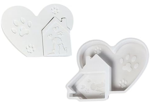 Stampi in silicone a forma di cuore per la realizzazione di sapone in gesso e silicone multiuso per stampi in silicone in resina epossidica