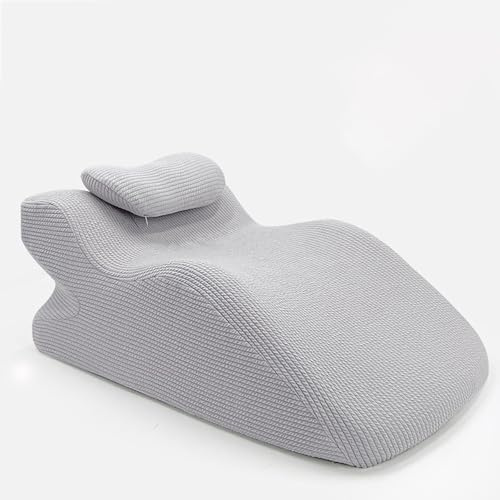 Memory Foam Kilkudde, Ergonomisk Ryggstödkudde, Läs- Och Benkudde, Mysig Vuxenkudde För Sittande Och Liggande Komfort,Grey2-60x36x24cm