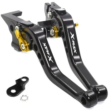 Moto Freno Manija Manetas De Freno Y Embrague Para Motocicleta Para Yamaha X-MAX XMAX 125 250 300 400 2023 2024 2025, Maneta Manillar Ajustable CNC Palanca Maneta Embrague(Color 3)